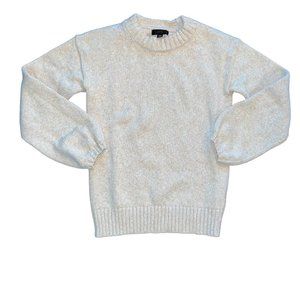 J Crew Adult Size XXS Puff Sleeve Crewneck Sweater Cotton Blend Womens BJ600